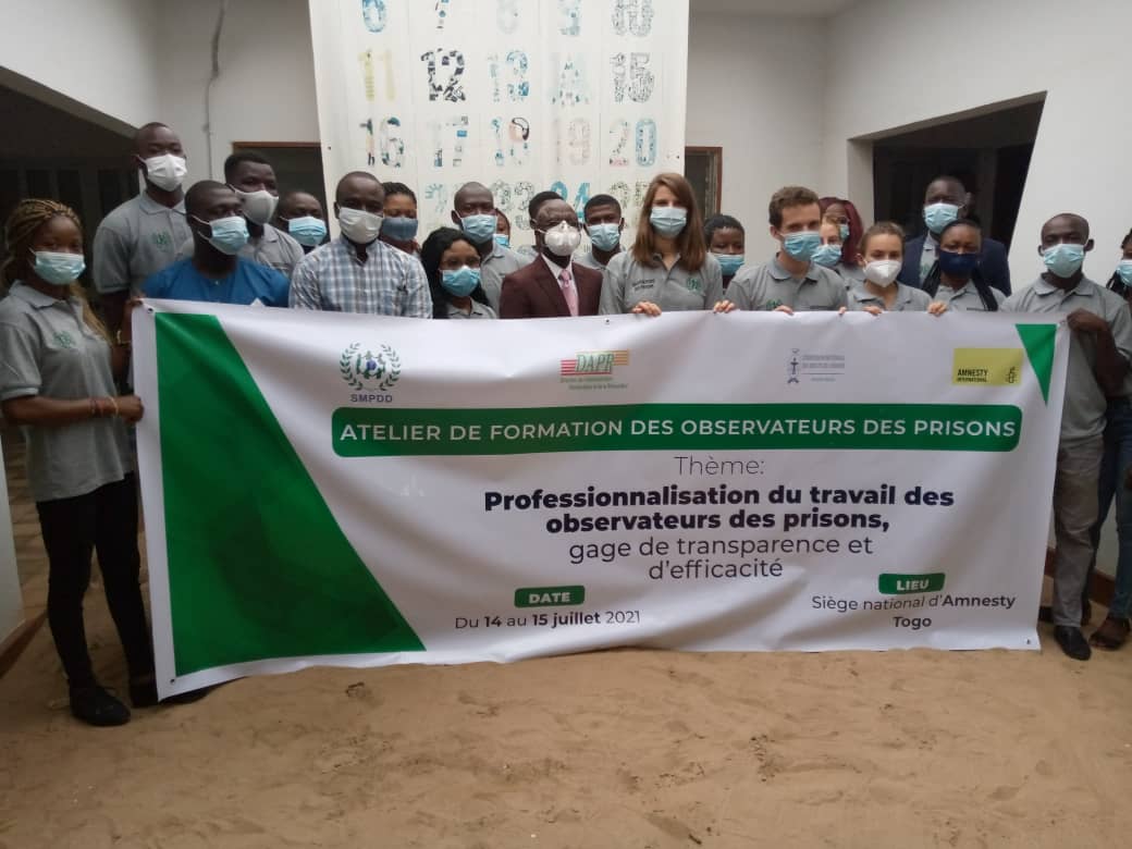 20 jeunes DDH dont 10 femmes, désormais aptes à faire du monitoring préventif dans les prisons au Togo