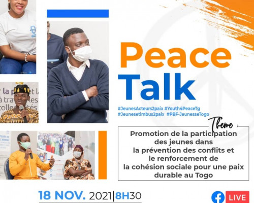 Paix et cohésion sociale : Les jeunes en parlent avec divers acteurs autour d’un  ‘‘Peace Talk’’