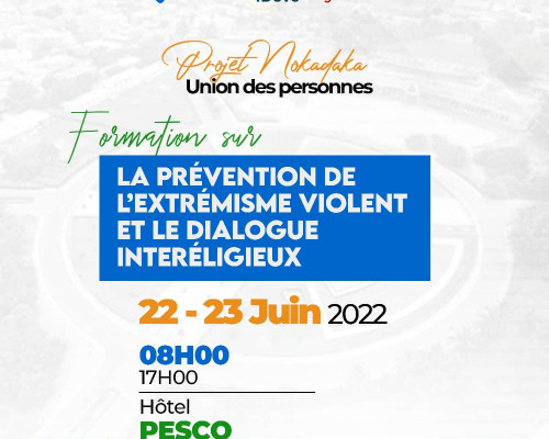 Lancement du projet "Nokadaka": Le CDFDH et l'iDOVE impliquent les jeunes dans les démarches de prévention de  l'extrémisme violent.