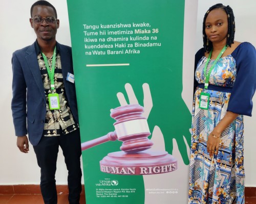 Deux jeunes togolais représentent le CDFDH à la 77ème Session Ordinaire de la Commission Africaine des Droits de l’Homme et des Peuples à Arusha