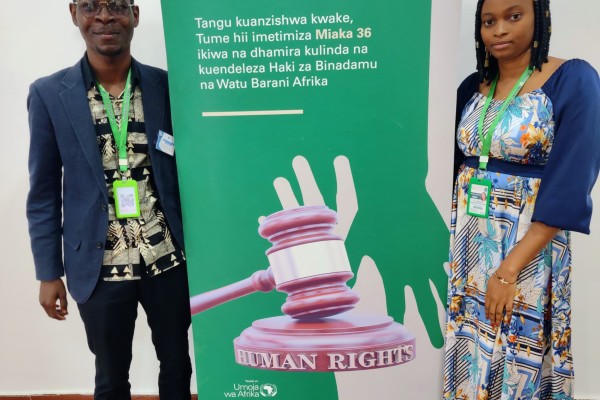 Deux jeunes togolais représentent le CDFDH à la 77ème Session Ordinaire de la Commission A...