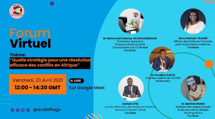 La jeunesse africaine ensemble pour une résolution des conflits sur le continent