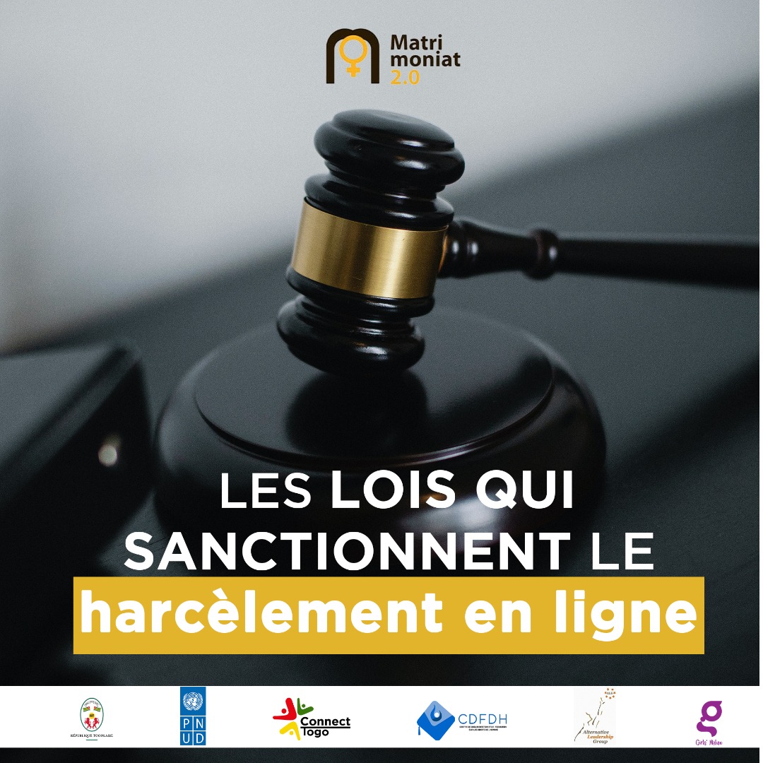 Savez-vous qu’il ya des lois qui sanctionnent le harcèlement en ligne subi par les FDDH ?