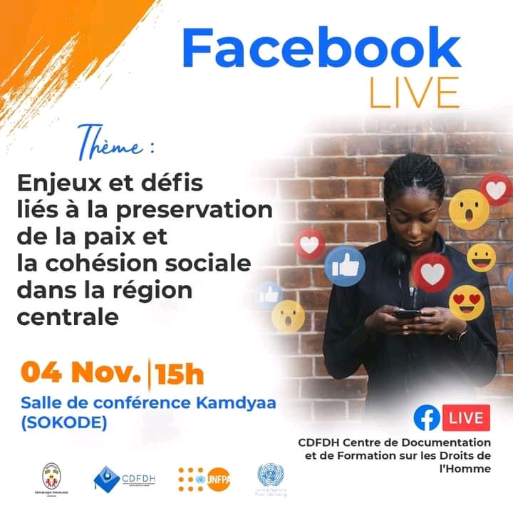 Des jeunes de Sokodè discutent de paix et de cohésion sociale