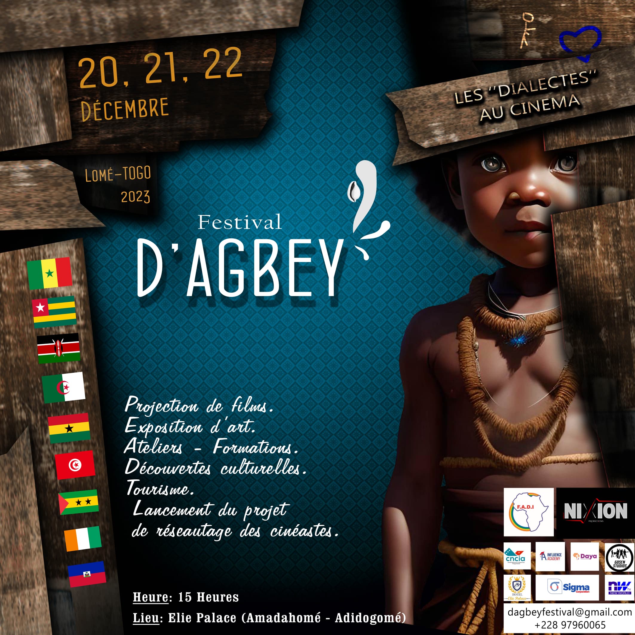 Un jeune promoteur initie le Festival D’AGBEY : Célébration Cinématographique à Lomé les 20, 21 et 22 décembre